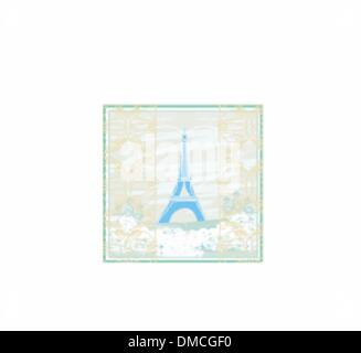 Contexte artistique de la tour Eiffel. Vector illustration. Illustration de Vecteur