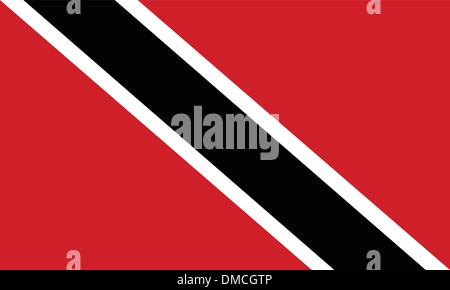 Pavillon de la Trinité-et-Tobago Illustration de Vecteur
