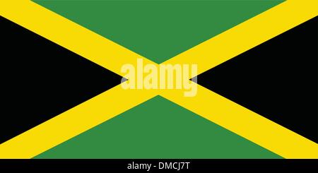 Drapeau de la Jamaïque Illustration de Vecteur