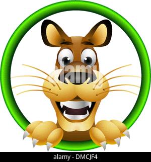 Cute cartoon dog head isolated Illustration de Vecteur