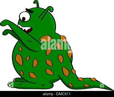 Monstre Cartoon Illustration de Vecteur