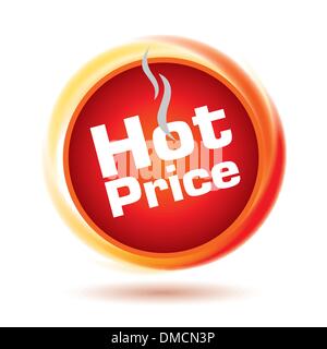Icône de prix chaud Illustration de Vecteur