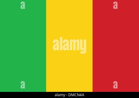 Drapeau du Mali Illustration de Vecteur