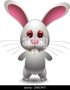 Lapin mignon cartoon Illustration de Vecteur
