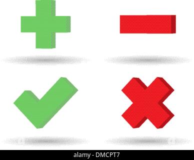 icônes du web 3D Illustration de Vecteur