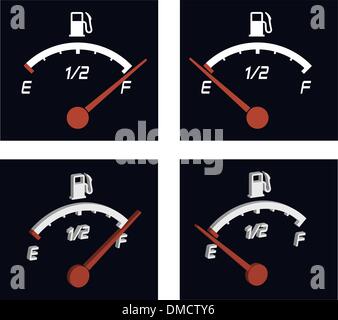 3d illustration de carburant générique m sur fond sombre Illustration de Vecteur