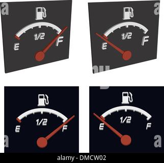 3d illustration de carburant générique m sur fond sombre Illustration de Vecteur