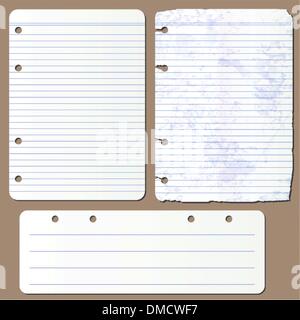 Pages de scénario à partir du bloc-notes Illustration de Vecteur