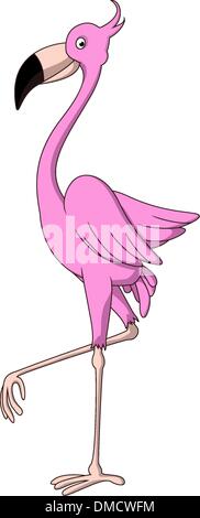 Cartoon flamingo Illustration de Vecteur