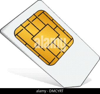 Carte SIM Illustration de Vecteur