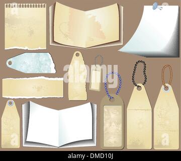 Tag étiquette scrapbooking grunge vector Illustration de Vecteur