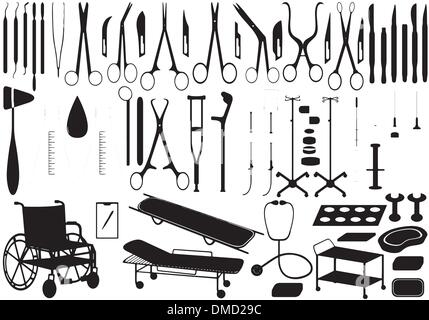 Outils médicaux Illustration de Vecteur