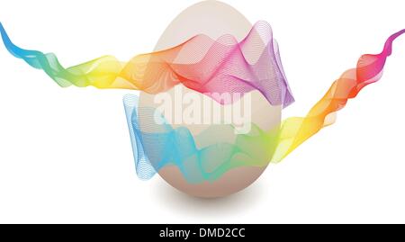 Oeufs de Pâques colorés, vector Illustration de Vecteur
