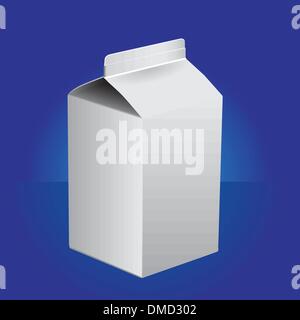 Package pour lait ou de jus Illustration de Vecteur