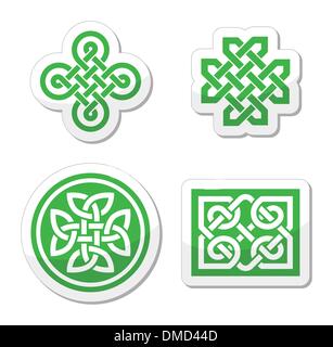 Celtic noeuds patterns - vector Illustration de Vecteur