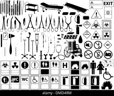 Outils médicaux Illustration de Vecteur