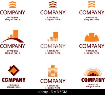 Logo de la construction et de l'Immobilier Illustration de Vecteur