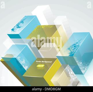 Résumé fond lumineux 3d Illustration de Vecteur