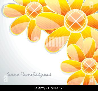 Résumé motif de fleurs en verre. Vector illustration Illustration de Vecteur