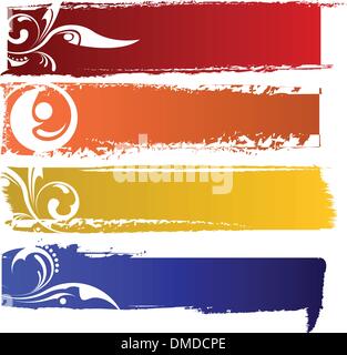 Vector set bannières couleur Illustration de Vecteur
