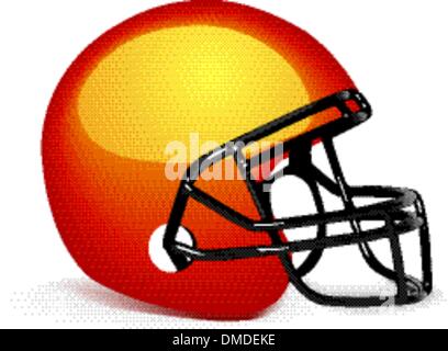Football Helmet on white Illustration de Vecteur