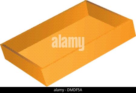 Boîte en bois Illustration de Vecteur