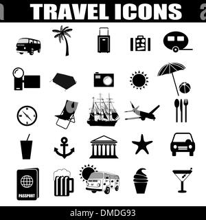 Billet d'icons set Illustration de Vecteur