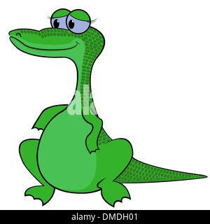 Dessin Animé Crocodile Vector Illustration Illustration de Vecteur