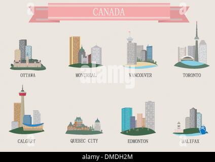 Symbole de la ville. Canada Illustration de Vecteur