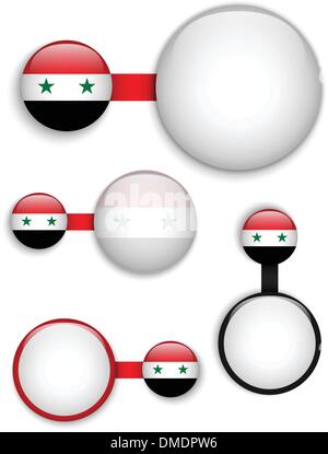 Vector - Syrie Pays Ensemble de bannières Illustration de Vecteur