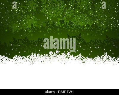 Fond d'hiver avec des flocons de neige. EPS 8 Illustration de Vecteur