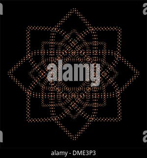 Dot background abstract star vector art Illustration de Vecteur