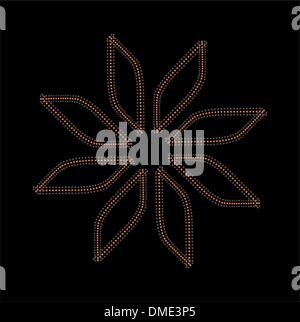 Dot background abstract star vector art Illustration de Vecteur