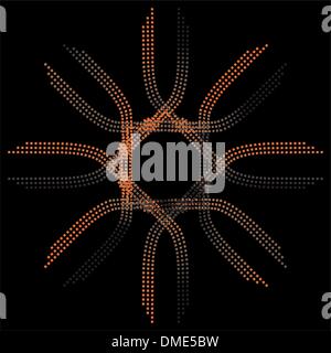 Dot background abstract star vector art Illustration de Vecteur