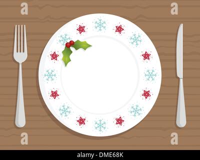 plaque de Noël Illustration de Vecteur