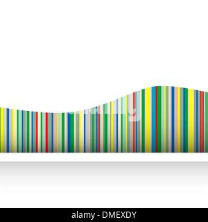 Retro seamless pattern stripe avec couleurs tendance Illustration de Vecteur