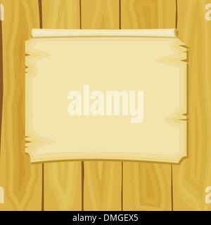 Illustration Vecteur de cartoon annonce sur panneaux de bois Illustration de Vecteur