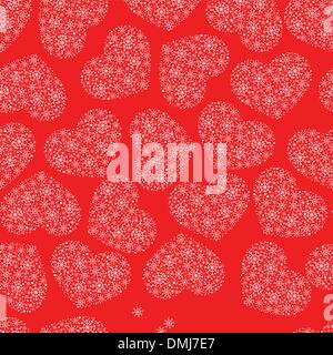 Transparente avec motif coeur rouge Illustration de Vecteur