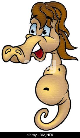 Cheval de mer brun Illustration de Vecteur