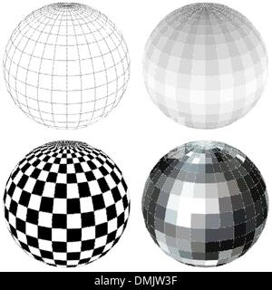 Boule disco Illustration de Vecteur