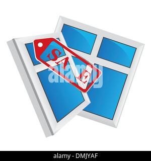 Vector windows, windows vente Illustration de Vecteur