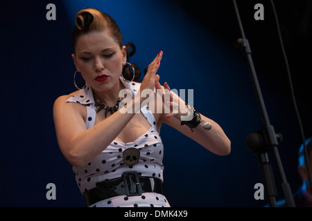 Imelda may effectue live au Festival de Westport Banque D'Images