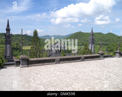 Tombeau de Khai Dinh, Hue, Vietnam Banque D'Images