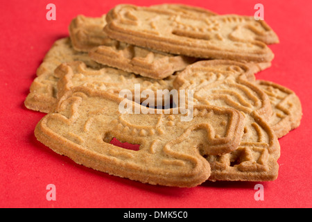 Spekulatius épicé (pâte brisée) biscuits de Noël allemands Banque D'Images