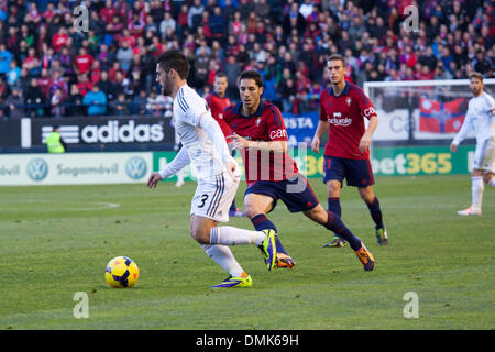 Pamplona, Espagne. 14 décembre 2013. La Liga Osasuna football contre le Real Madrid. Citp, le milieu de terrain du Real Madrid, au cours du jeu entre Osasuna et Real Madrid à partir de l'Estadio de El Sadar. Credit : Action Plus Sport Images/Alamy Live News Banque D'Images