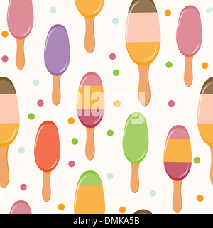 Glace rétro Motif de fond transparent. Vector Illustration Banque D'Images