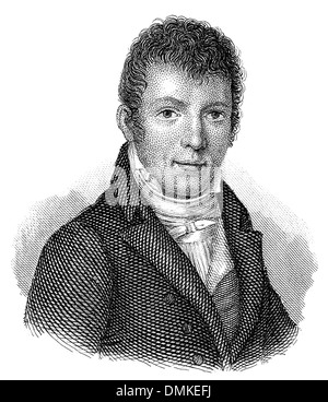 Jens Immanuel Baggesen, 1764 - 1826, poète danois, Banque D'Images