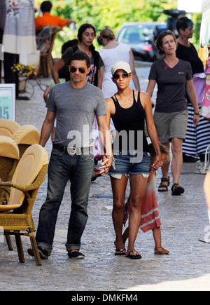 Halle Berry en vacances Soller (Majorque) avec sa fille Nahla et Olivier Martinez. Banque D'Images