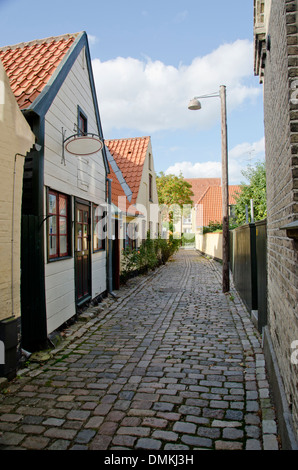 Ruelle pavée en Dragor Banque D'Images