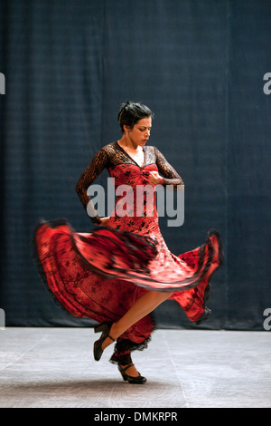 La danse flamenco, Ballet Espanol de Cuba La Havane, Cuba, Amérique Latine Banque D'Images